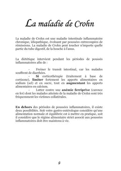 Recettes et menus pour la maladie de Crohn