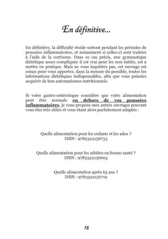 Recettes et menus pour la maladie de Crohn