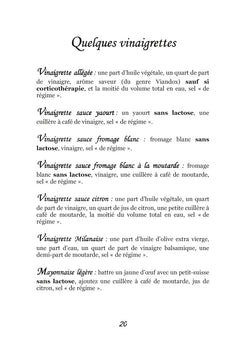 Recettes et menus pour la maladie de Crohn