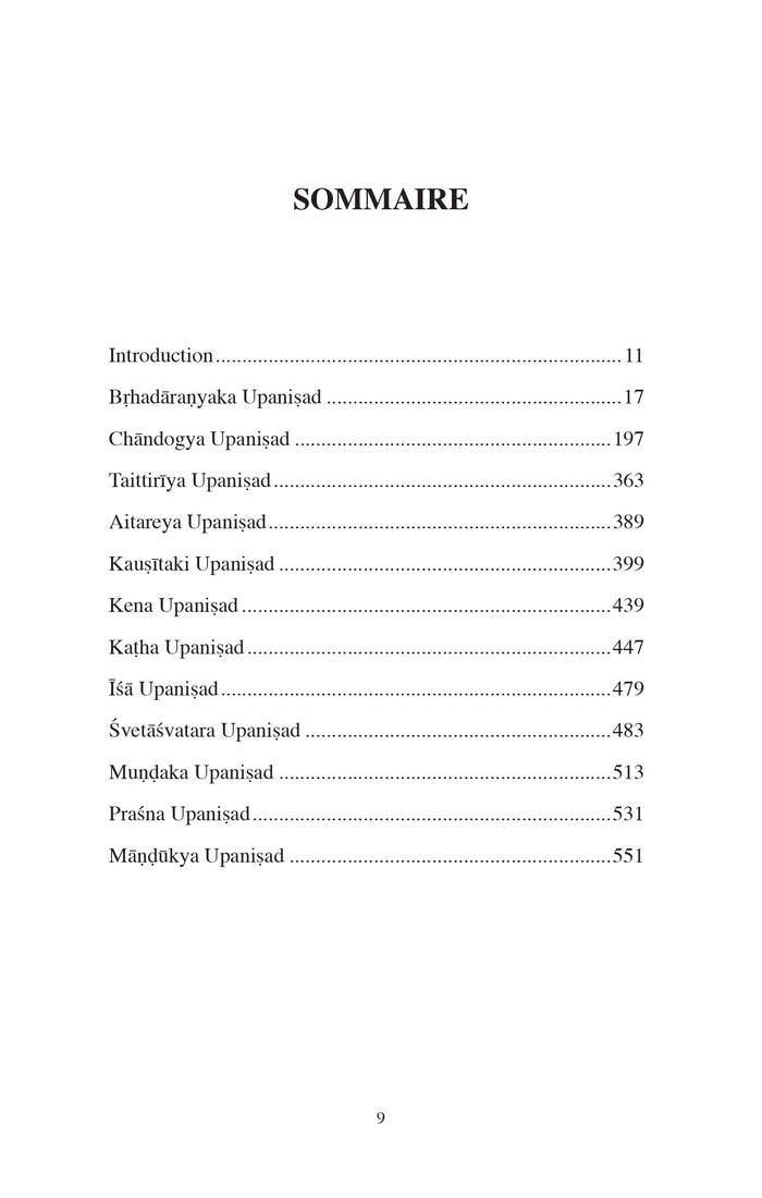 Les douze Upanisads majeures