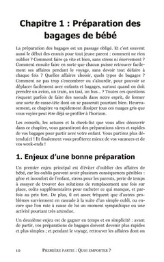 Voyager avec bébé