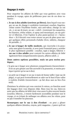 Voyager avec bébé
