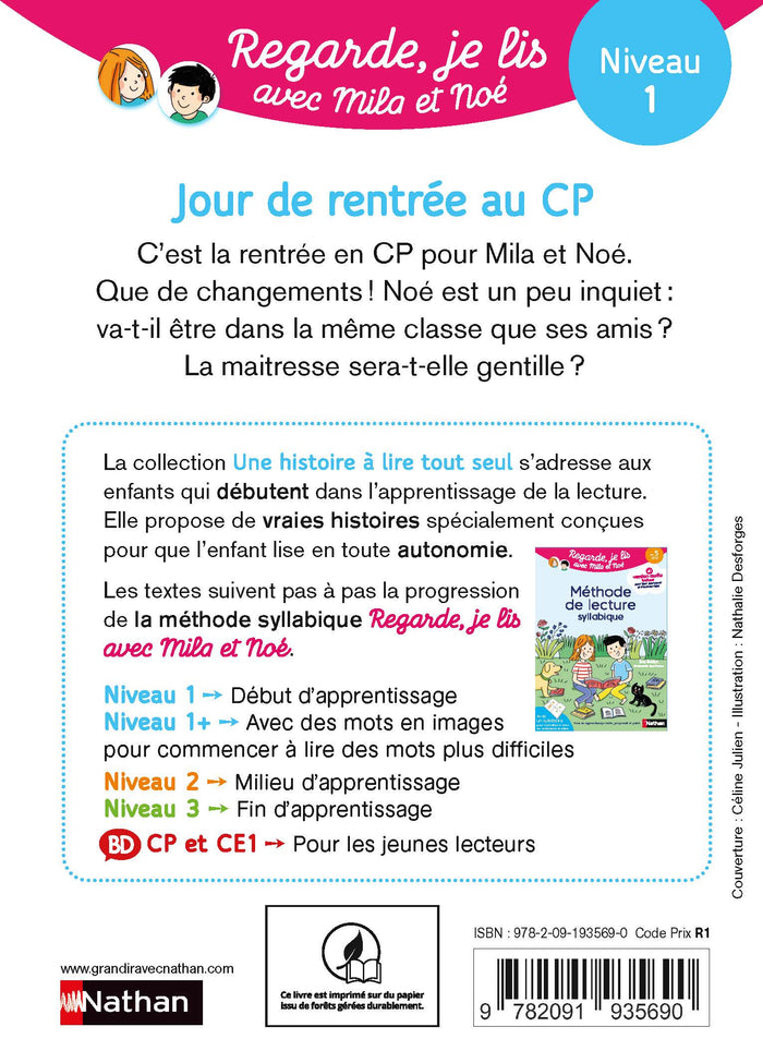 Jour de rentrée au CP