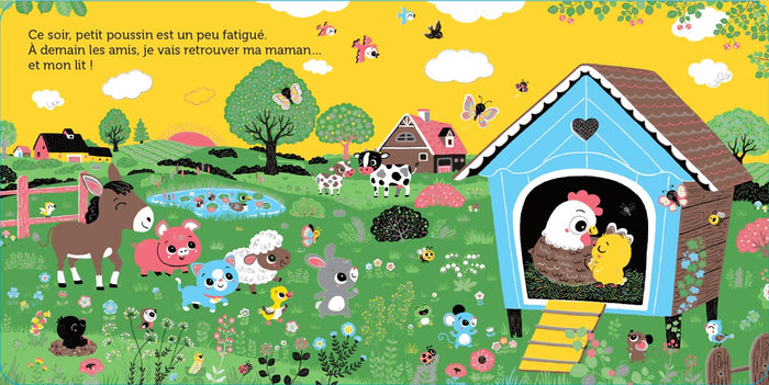 Promenade avec petit poussin