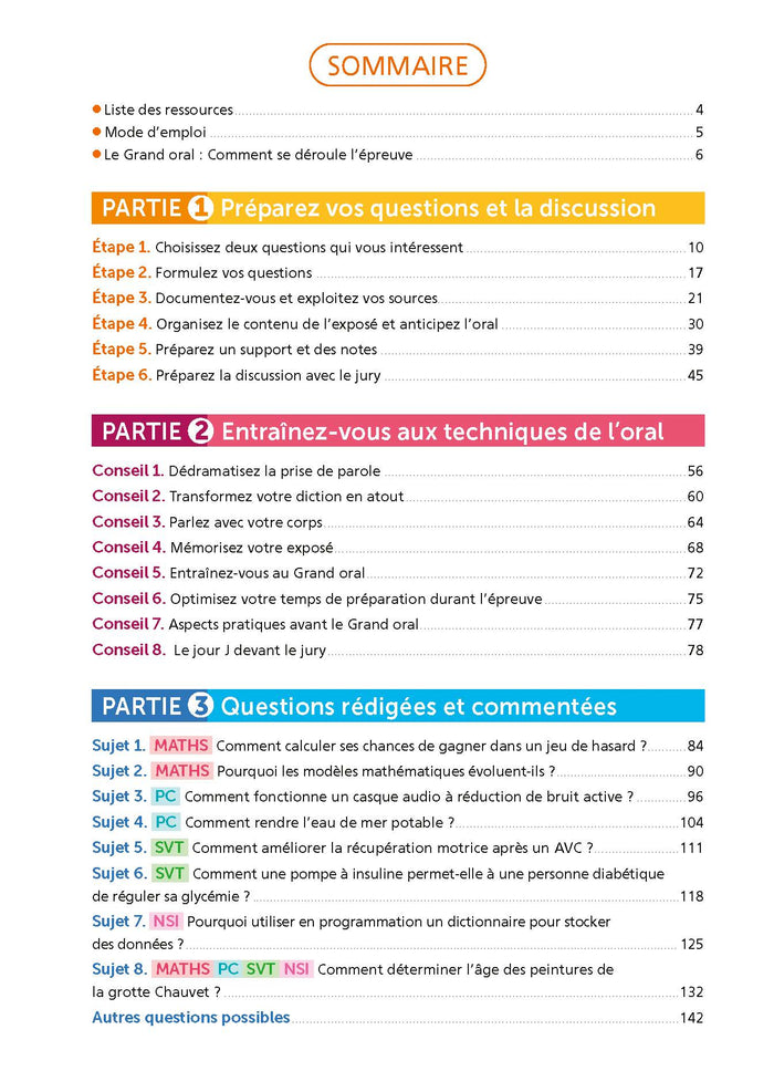 ABC Réussite - Mission Grand oral - Sciences