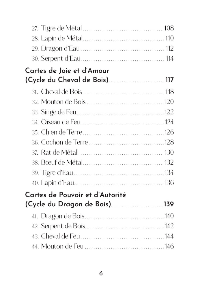 Les 5 éléments - cartes oracle