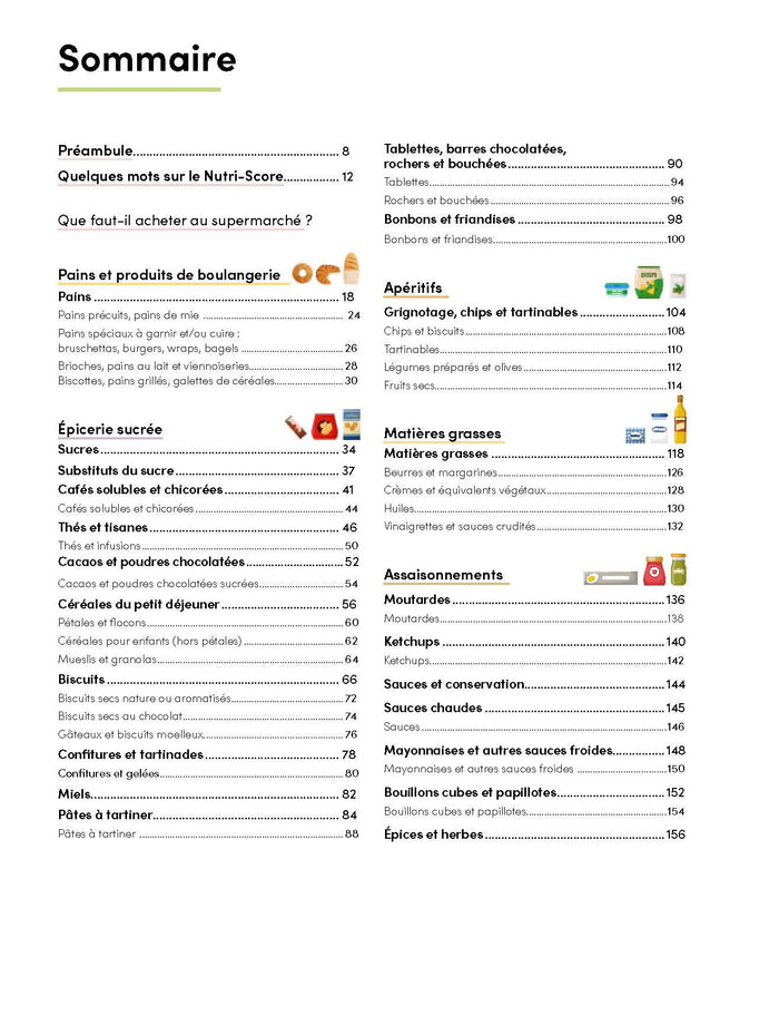 Guide d'achat pour bien manger - 500 produits décryptés