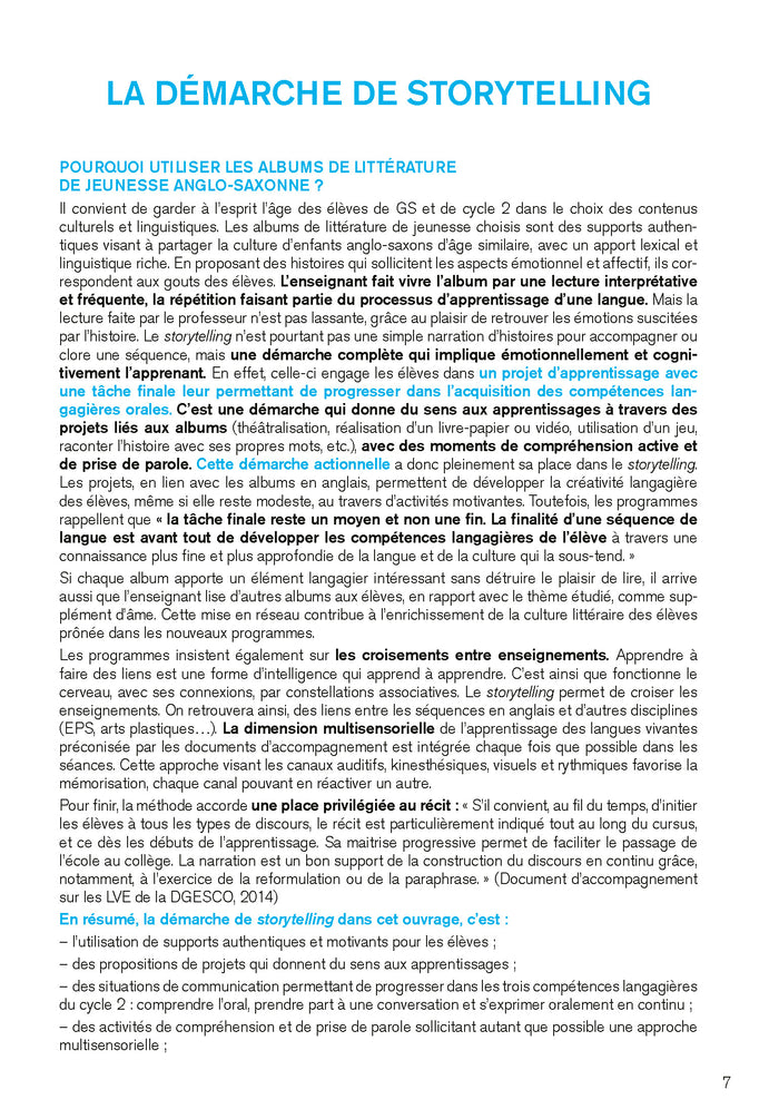 Enseigner l'anglais à partir d'albums GS-CP + Album + téléchargement