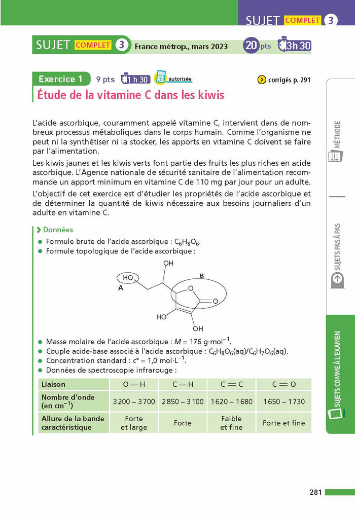 Annales Bac Physique Chimie Term. 2025 - Corrigé