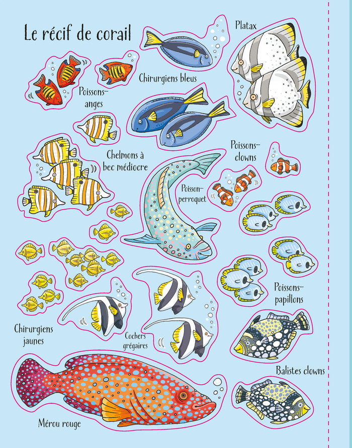 Sous la mer - Premiers autocollants