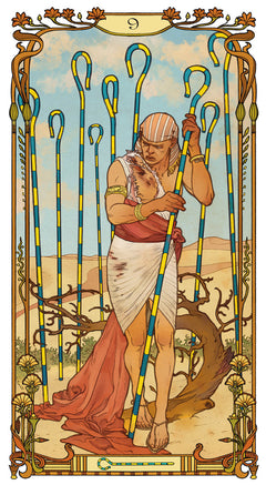 Coffret Tarot Égyptien Art nouveau