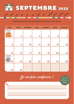 Mon agenda 2025-2026