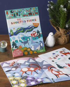 500 premières gommettes formes - hiver