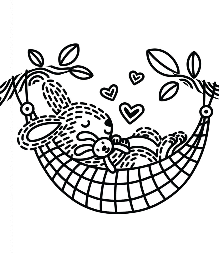 Les petits lapins - Ma première peinture magique