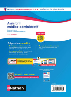 Concours Assistant médico-administratif - Catégorie B - 2024-2025