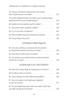 100 Questions sur l'Ayahuasca et les plantes maîtresses