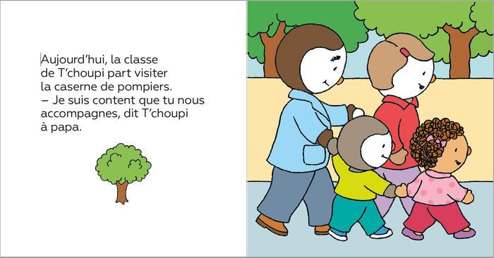 Tchoupi visite la caserne des pompiers