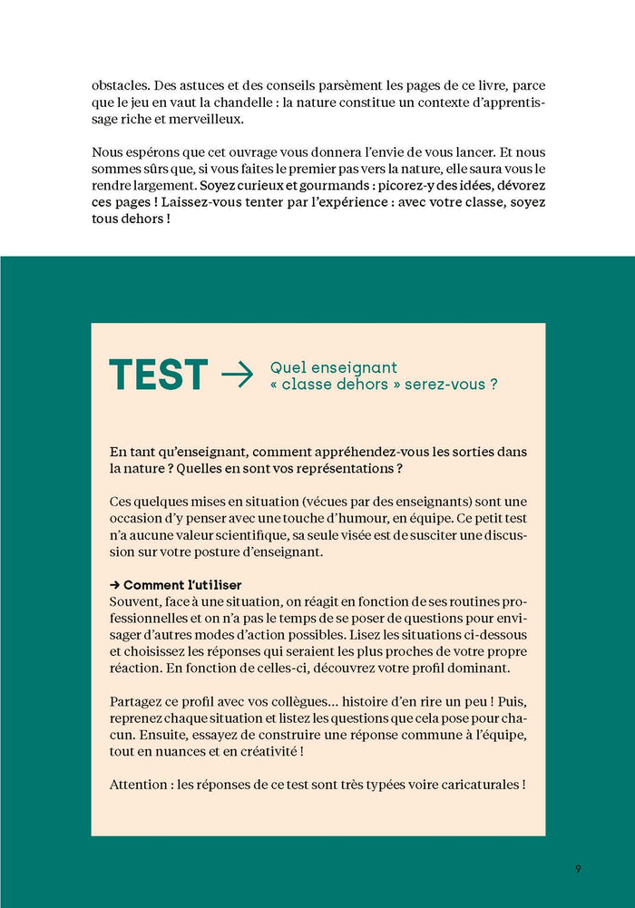 Faire classe dehors - Maternelle et élémentaire