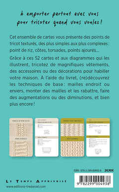 Points de tricots - 52 cartes pour apprendre les textures au tricot