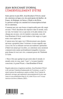 L'émerveillement d'être - Entretiens avec Jean Bouchart d'Orval