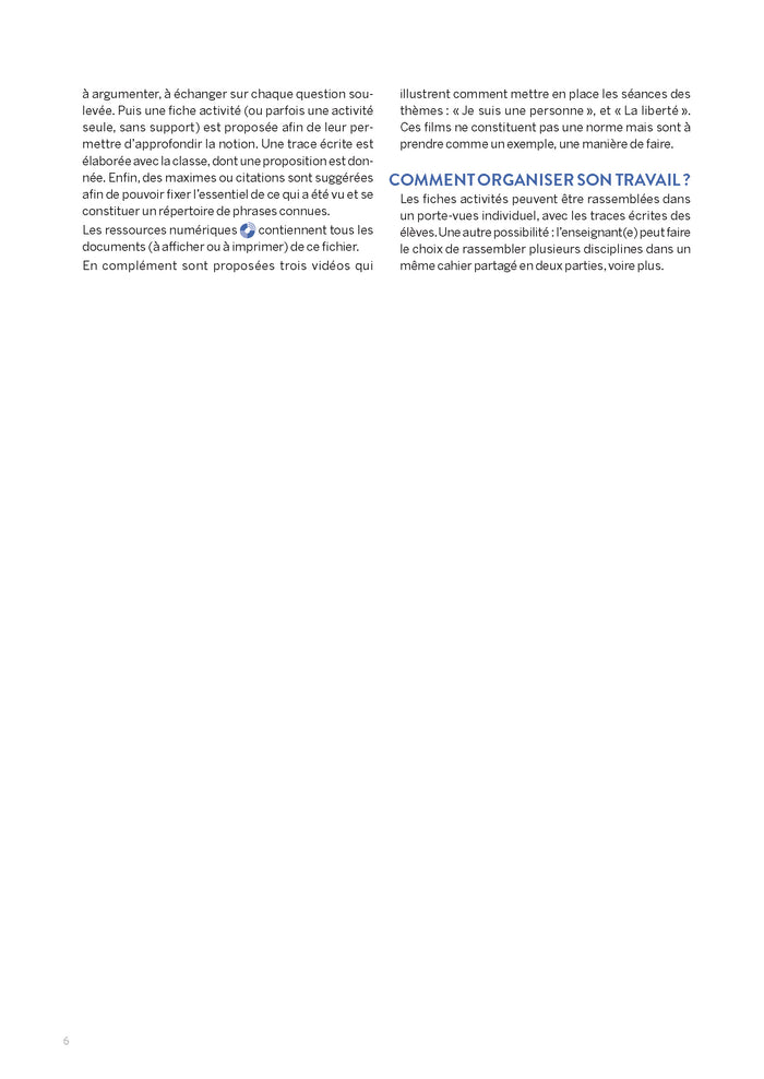 Enseignement moral et civique cycle 2 + ressources numériques