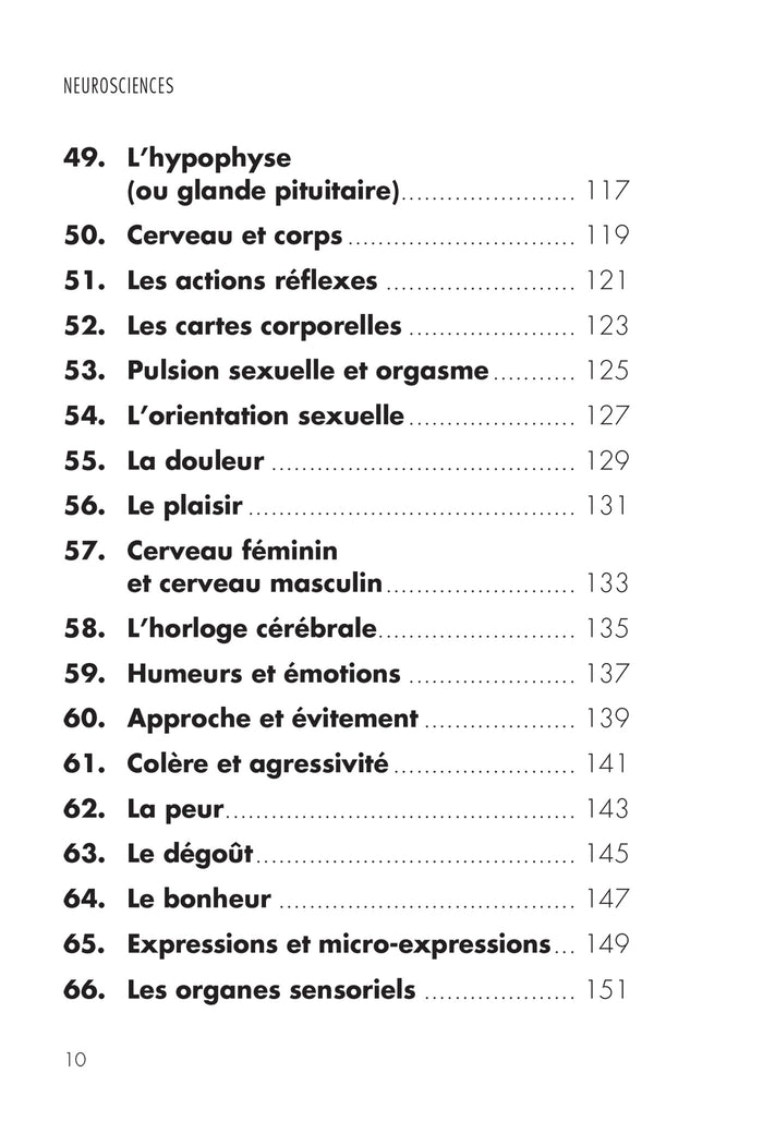 Neurosciences - cerveau, émotions, conscience, mémoire... en 200 concepts clés