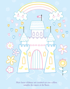 Princesses - Mes tableaux strass à colorier