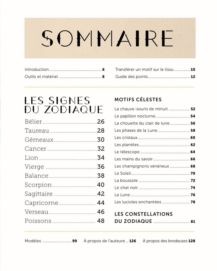 Broderies astrologiques