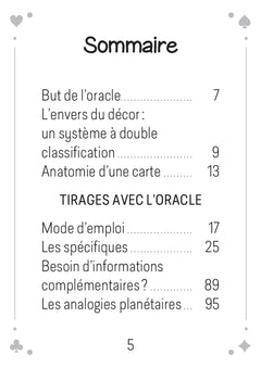 Coffret Mon Oracle poche Cartes sur table