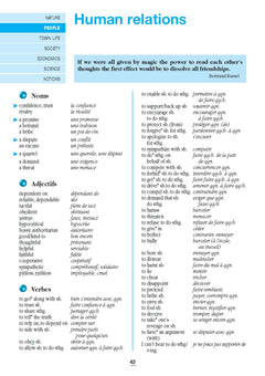 Le vocabulaire anglais