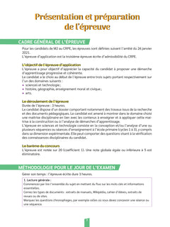 Réussir mon CRPE Sciences et technologie épreuve d'admissibilité écrit M2 - 2026 2027