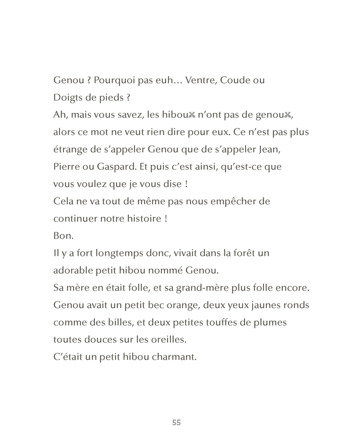 Genou le petit hibou et autres histoires