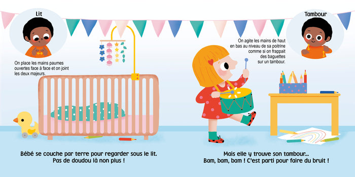 Histoire en signes - Bébé a perdu doudou