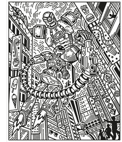 Les super-héros - La peinture magique