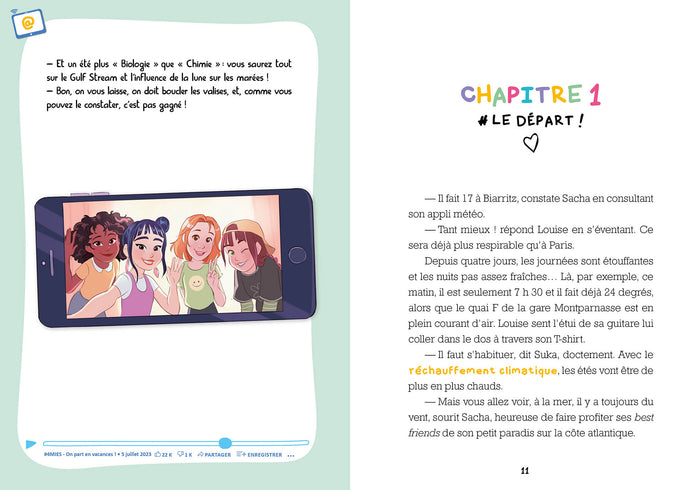 Les influenceuses - Tome 03 : 4MIES en vacances