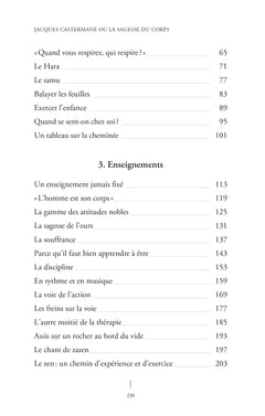 Jacques Castermane ou la sagesse du corps - Zazen et enseignements