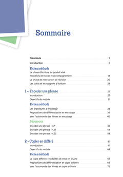 La préparation de l'écriture cycle 2