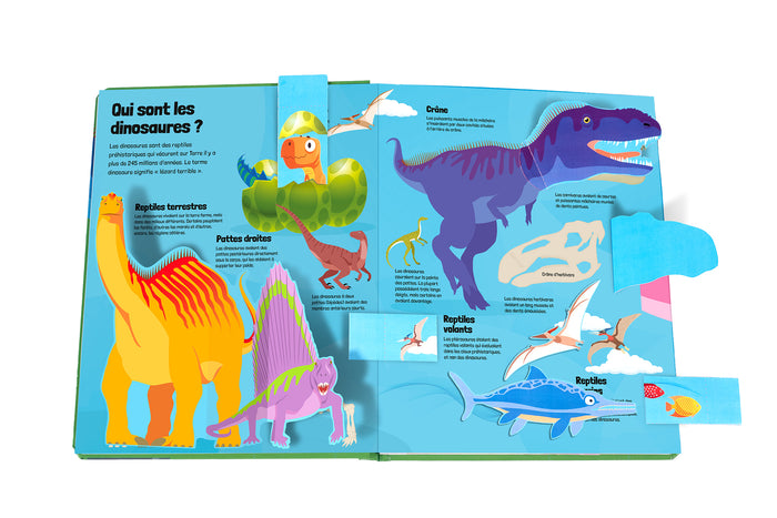 Un livre tout animé - Dinosaures