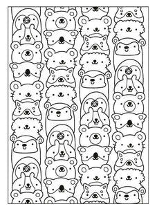 Kawaii - 100 dessins à colorier