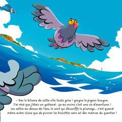 Jean-Raymond le pigeon - Le bec dans l'eau