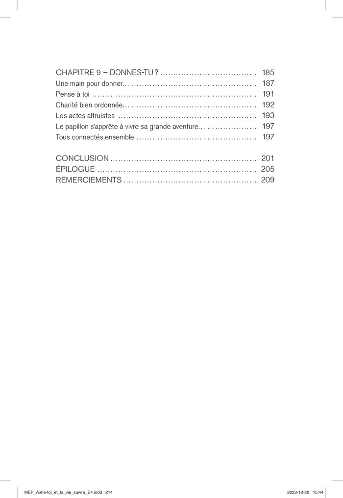 Aime-toi et la vie suivra