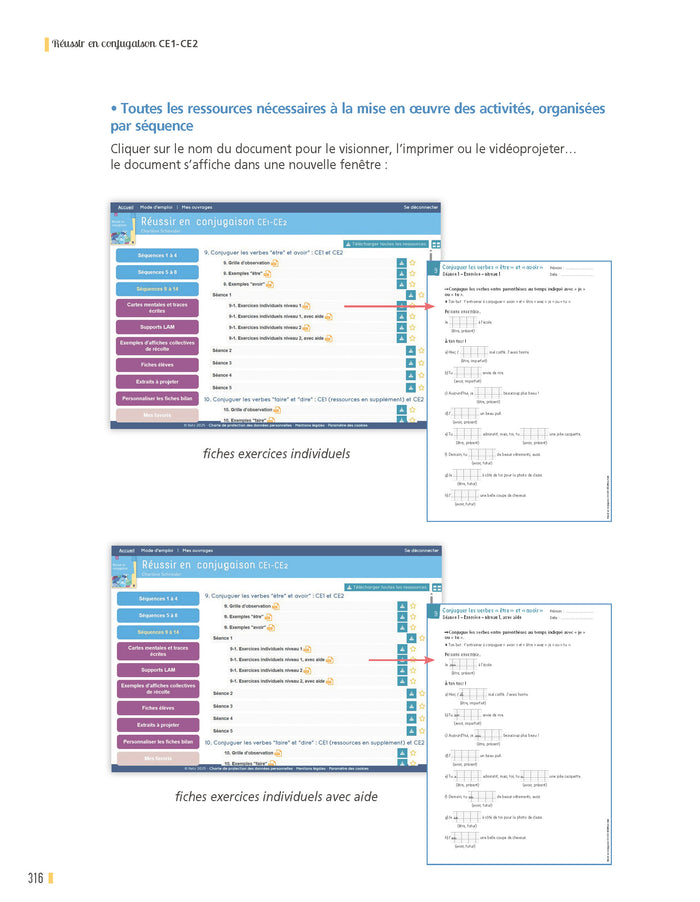 Réussir en conjugaison CE1-CE2