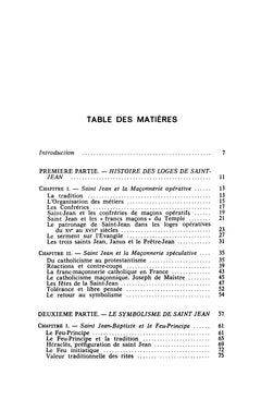 Les loges de saint Jean et la philosophie ésotérique de la connaissance