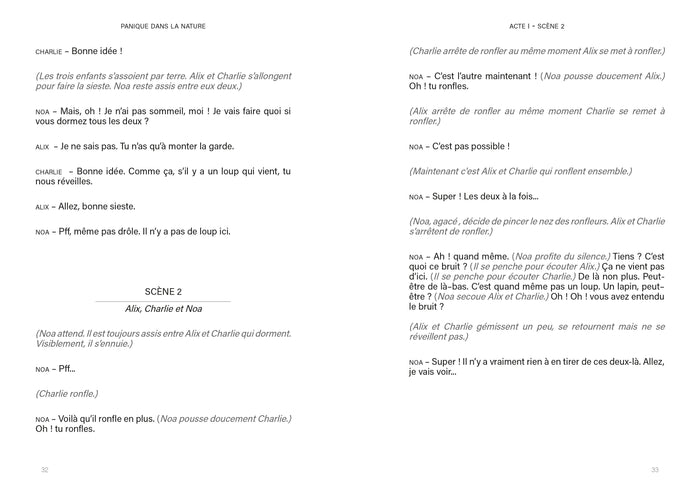 Panique dans la nature - Pièce en 5 actes et autres scènes à jouer