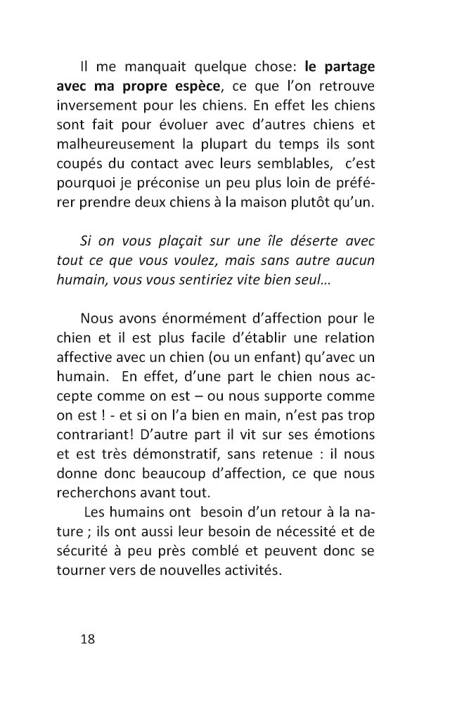 Plaidoyer pour le chien