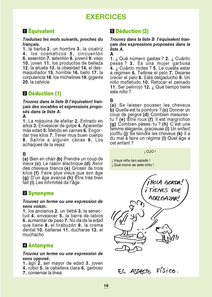 Le Vocabulaire espagnol