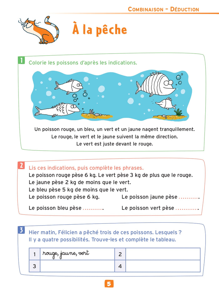 Des jeux pour s'entraîner à raisonner 9-11 ans