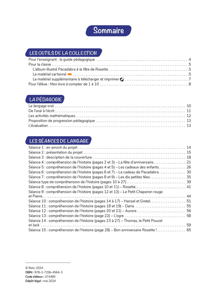 Pacadabra 2 : Guide pédagogique MS-GS