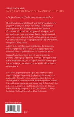 Jacques Castermane ou la sagesse du corps - Zazen et enseignements
