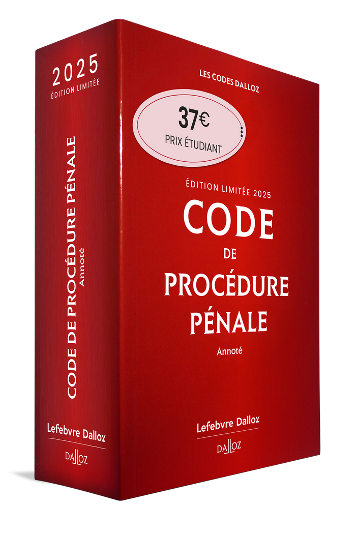 Code de procédure pénale 2025 annoté